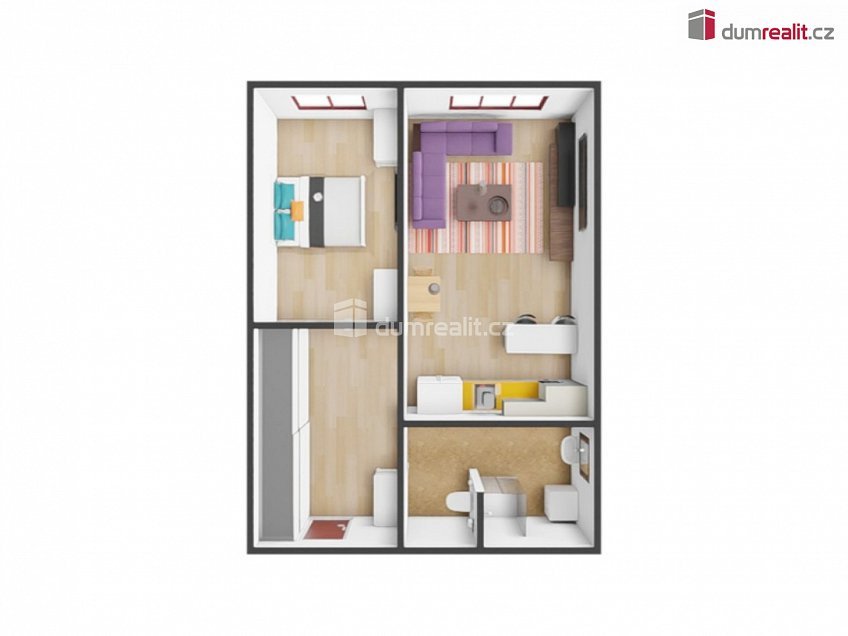Prodej bytu 2+kk 41 m^2 Mečíková, Praha 10 