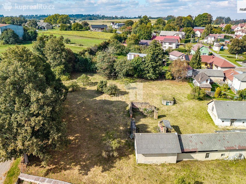 Prodej  stavebního pozemku 1180 m^2 Ovesná Lhota, Ovesná Lhota 