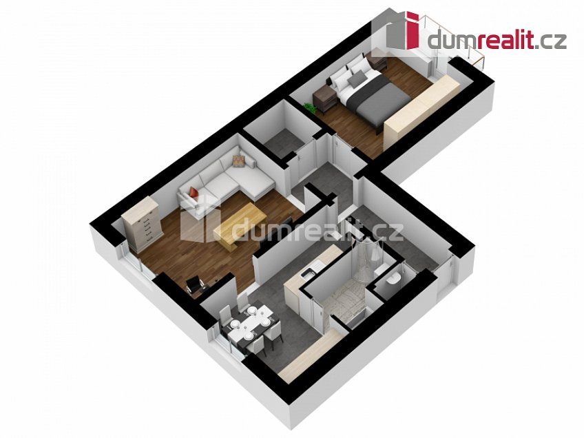 Pronájem bytu 2+1 56 m^2 Budovatelská, Břeclav 