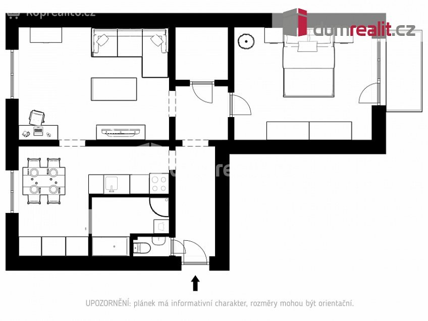 Pronájem bytu 2+1 56 m^2 Budovatelská, Břeclav 