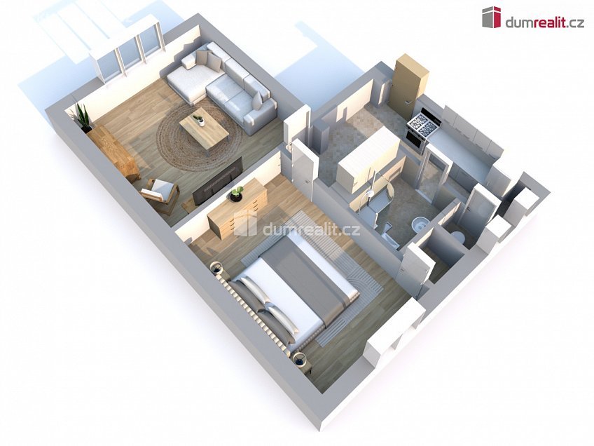 Prodej bytu 2+kk 53 m^2 U Zahrádek, Libiš 