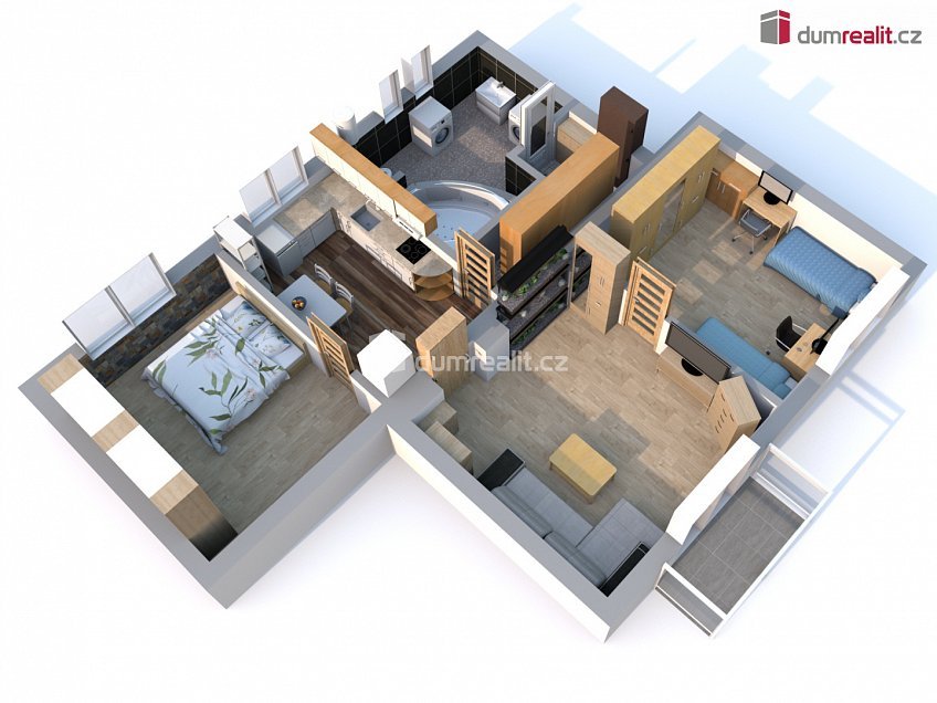 Prodej bytu 3+1 71 m^2 Za Obchody, Neratovice 