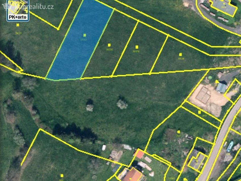Prodej  stavebního pozemku 1819 m^2 Heřmanov, Heřmanov 