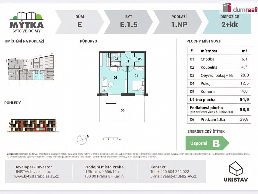 Pronájem bytu 2+kk 55 m^2 Hlavenecká, Brandýs nad Labem-Stará Boleslav 