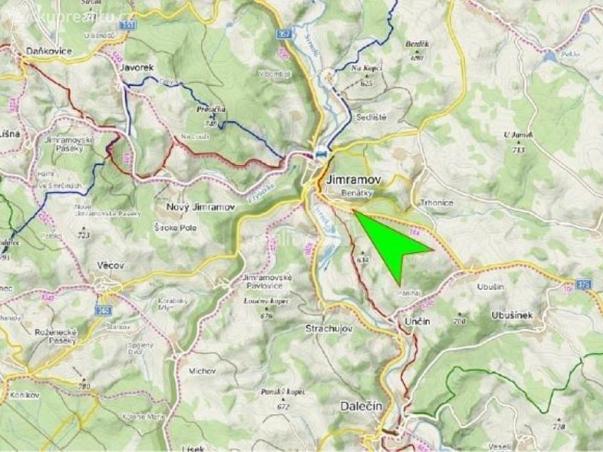 Prodej  louky 11779 m^2 Jimramov, Jimramov 