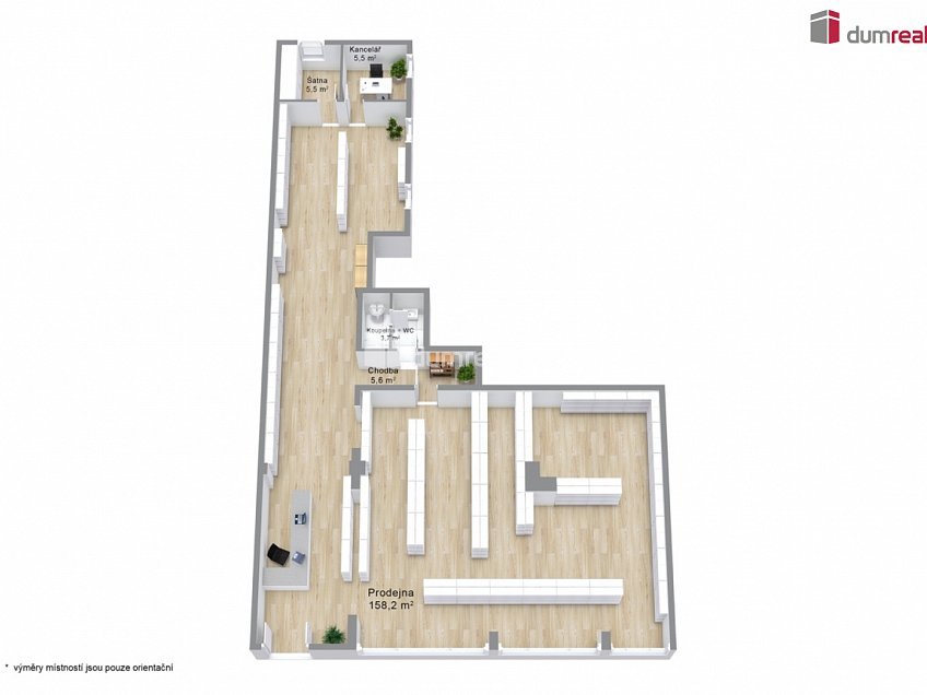 Prodej  obchodních prostor 176 m^2 Bulharská, Česká Lípa 