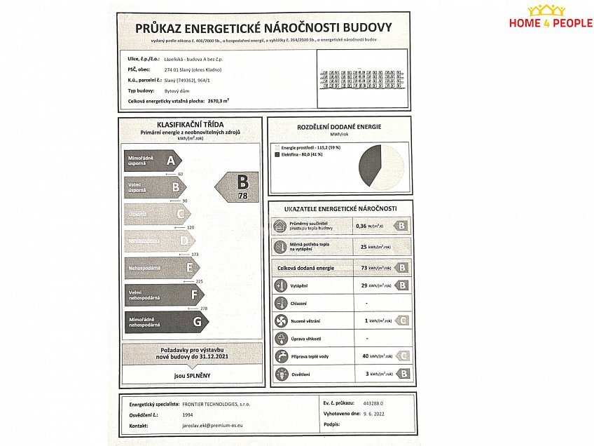 Pronájem bytu 2+kk 78 m^2 Lázeňská, Slaný 