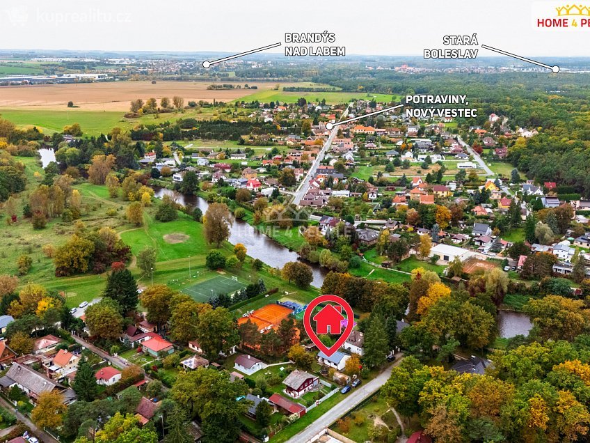 Prodej  chaty 58 m^2 B. Němcové, Káraný 