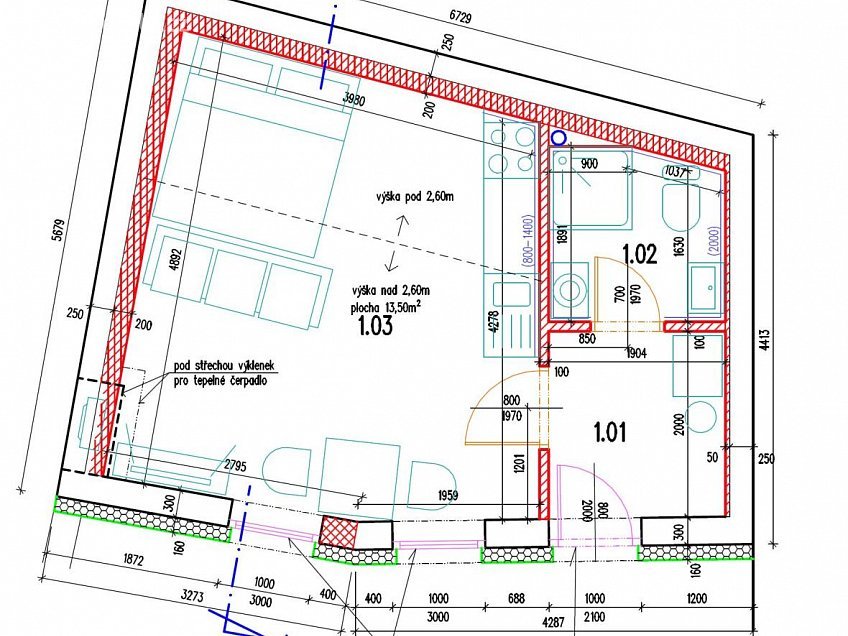 Prodej bytu 1+1 34 m^2 Michelská, Praha 4 