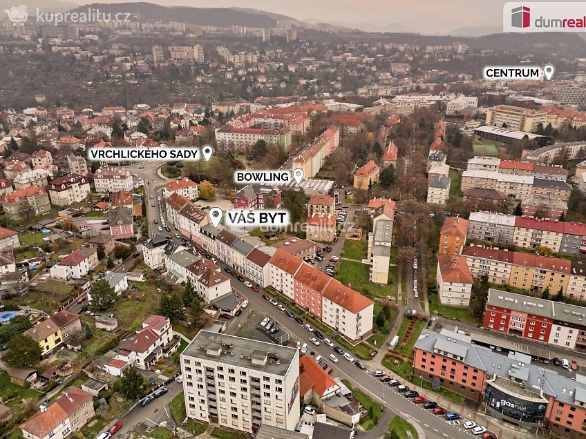 Prodej bytu 2+kk 41 m^2 Klíšská, Ústí nad Labem 