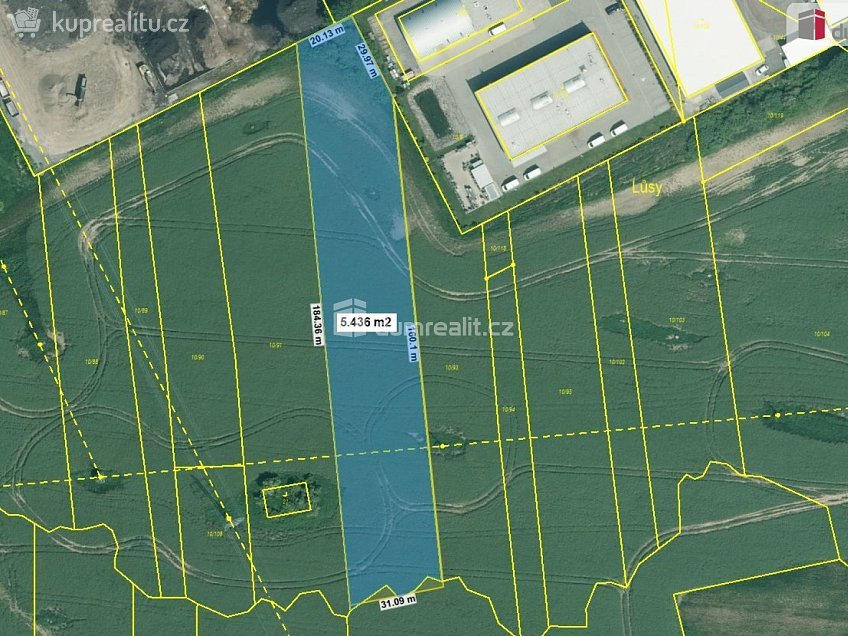 Prodej  stavebního pozemku 5436 m^2 Okružní, České Budějovice 
