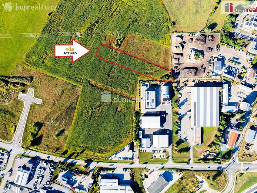 Prodej  stavebního pozemku 5436 m^2 Okružní, České Budějovice 