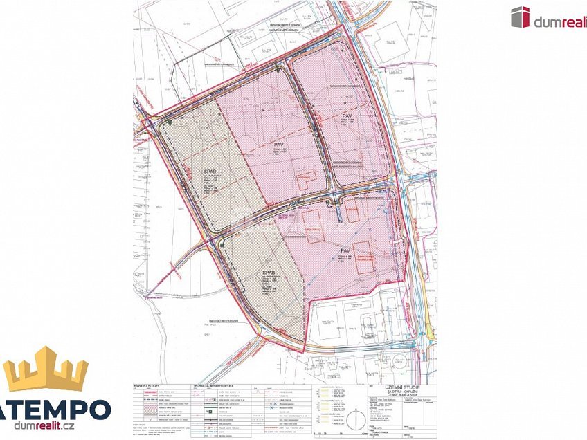 Prodej  stavebního pozemku 5436 m^2 Okružní, České Budějovice 