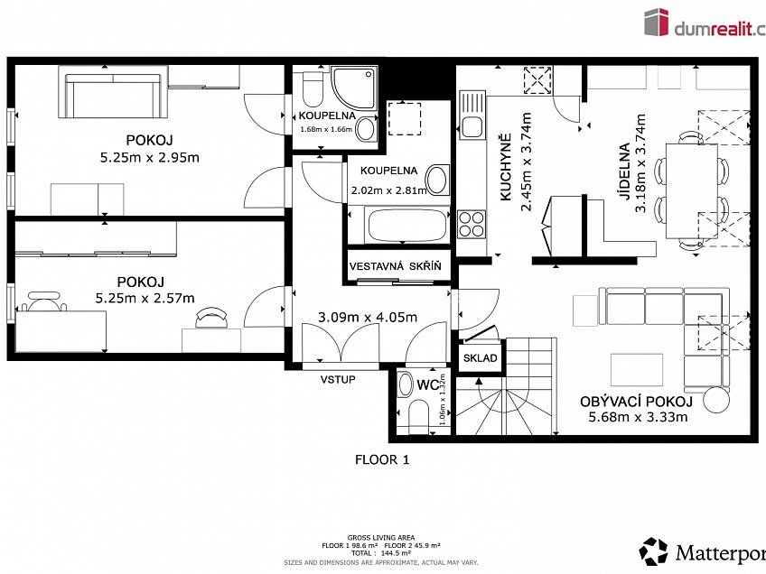 Prodej bytu 5+kk 144 m^2 Americká, Praha 2 