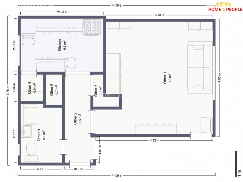 Prodej  rodinného domu 80 m^2 Na lánech, Praha 4 