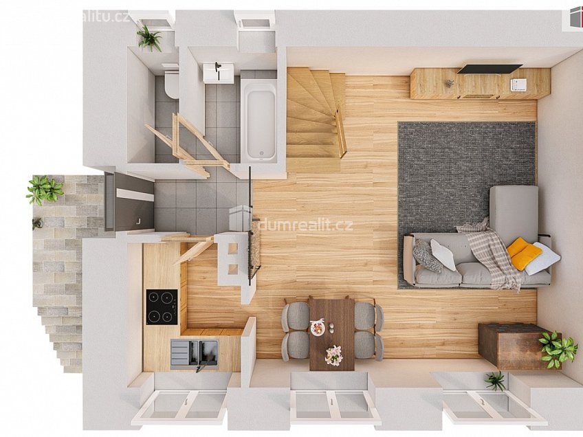 Prodej  chaty 100 m^2 Třebušín, Třebušín 