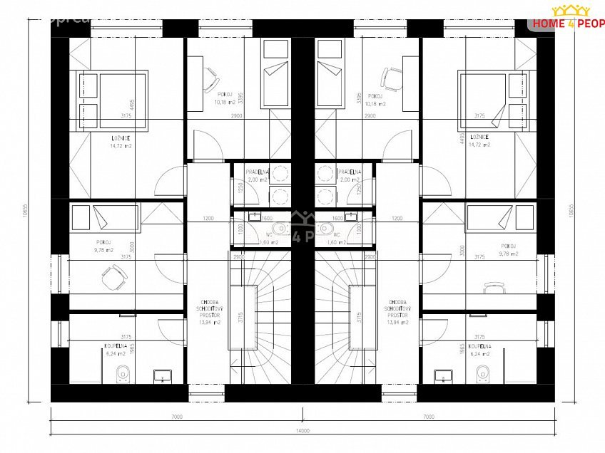 Prodej  domu na klíč 118 m^2 Nivy II, Zlín 