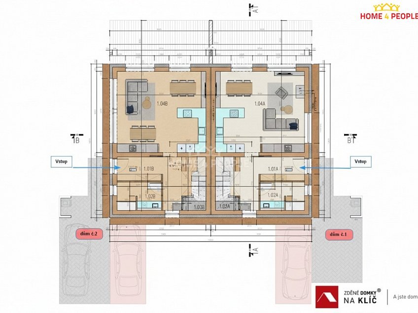 Prodej  domu na klíč 118 m^2 Nivy II, Zlín 