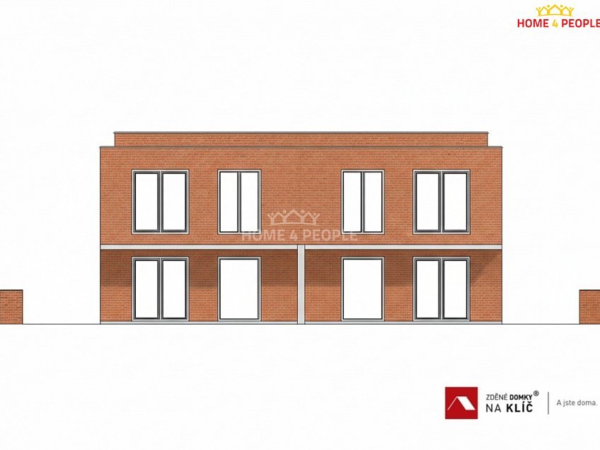 Prodej  domu na klíč 118 m^2 Nivy II, Zlín 