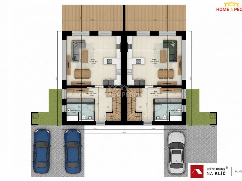 Prodej  domu na klíč 118 m^2 Nivy II, Zlín 