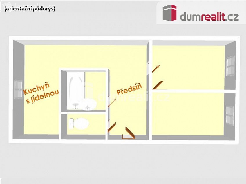 Pronájem bytu 2+1 56 m^2 Přátelství, Karlovy Vary 