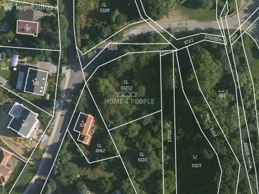 Prodej  zahrady 1247 m^2 Velké Popovice, Velké Popovice 