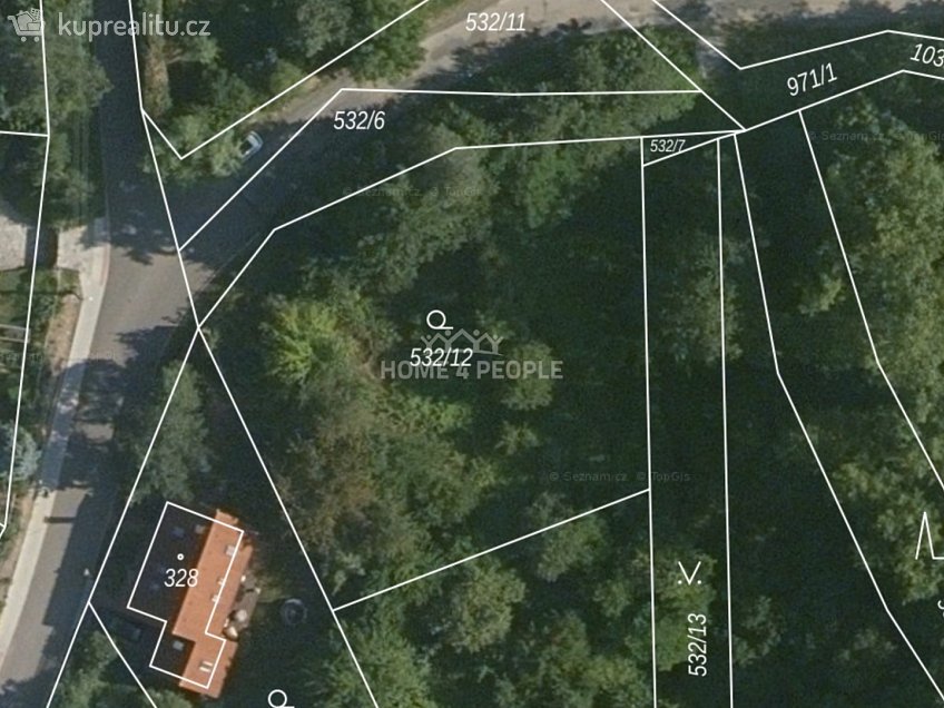 Prodej  zahrady 1247 m^2 Velké Popovice, Velké Popovice 