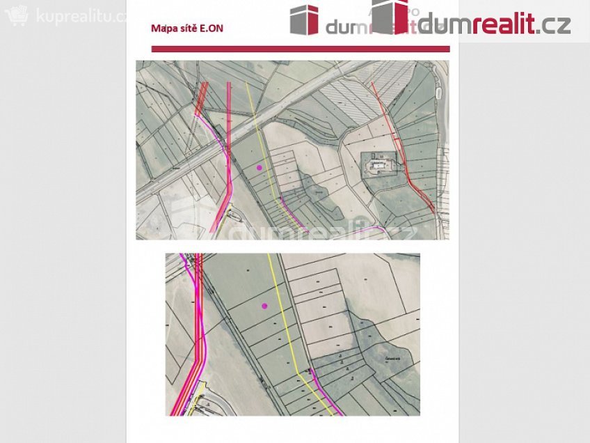 Prodej  stavebního pozemku 6439 m^2 Úsilné, Úsilné 