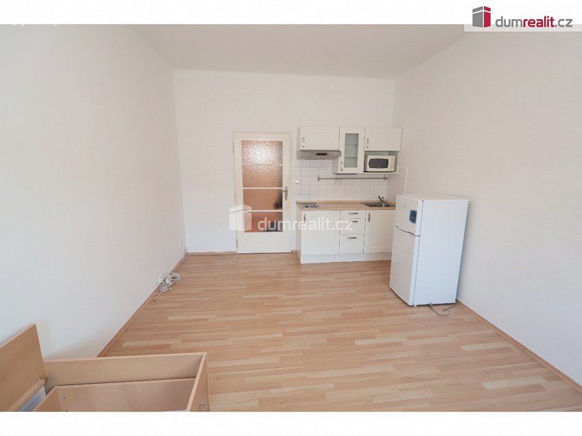 Pronájem bytu 1+kk 26 m^2 V předpolí, Praha 10 