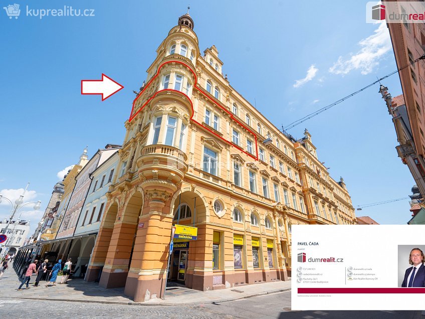 Pronájem bytu 3+kk 93 m^2 Karla IV., České Budějovice 