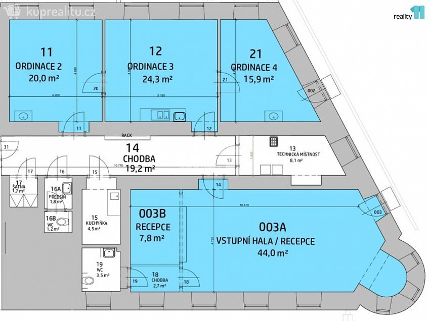 Pronájem  obchodních prostor 146 m^2 Chebská, Karlovy Vary 