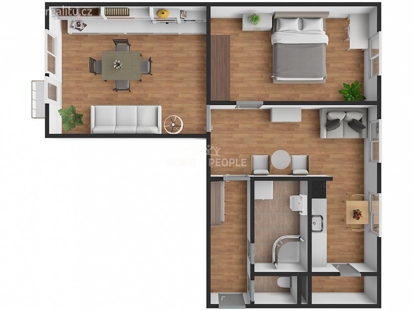 Prodej bytu 3+kk 62 m^2 Komenského, Golčův Jeníkov 