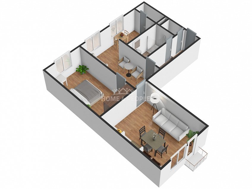 Prodej bytu 3+kk 62 m^2 Komenského, Golčův Jeníkov 