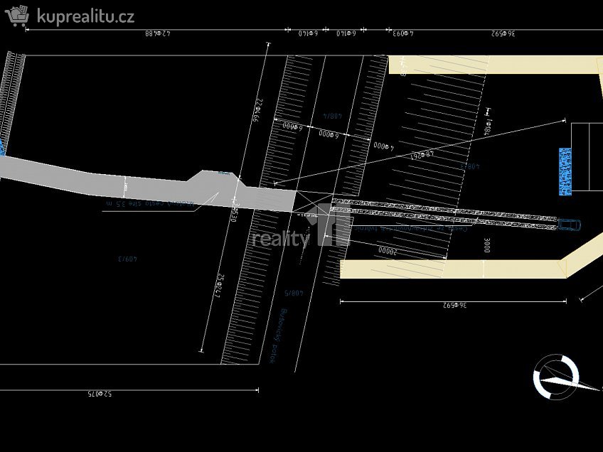 Prodej  stavebního pozemku 3737 m^2 Bušovice, Bušovice 