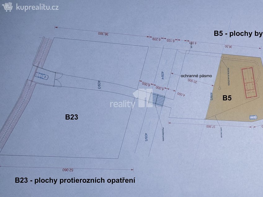 Prodej  stavebního pozemku 3737 m^2 Bušovice, Bušovice 