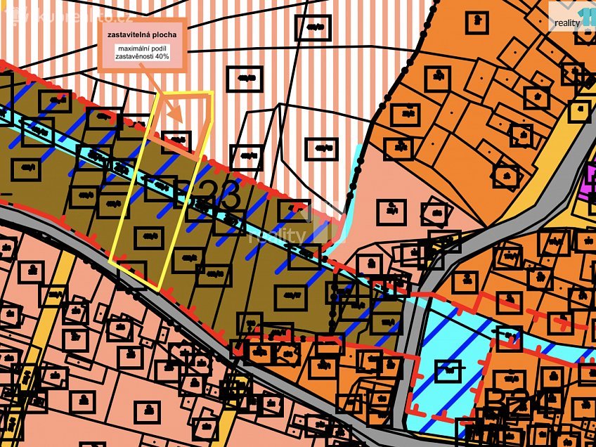Prodej  stavebního pozemku 3737 m^2 Bušovice, Bušovice 