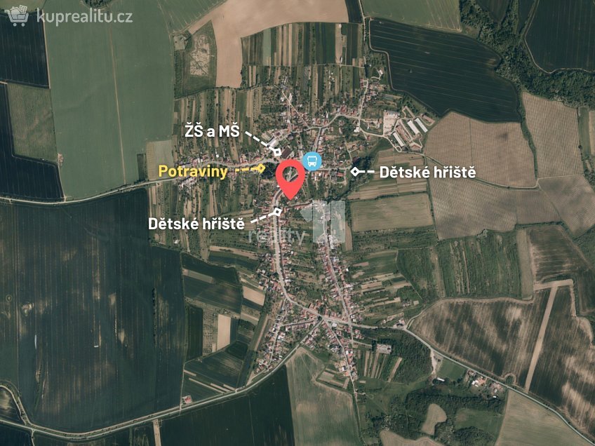 Prodej  stavebního pozemku 600 m^2 Žeravice, Žeravice 