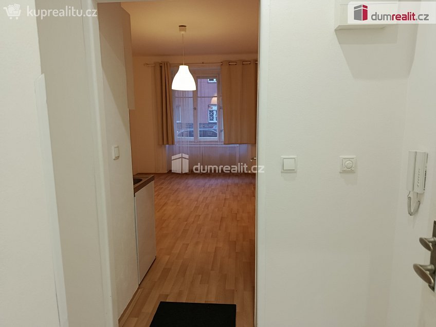 Pronájem bytu 1+kk 25 m^2 V předpolí, Praha 10 