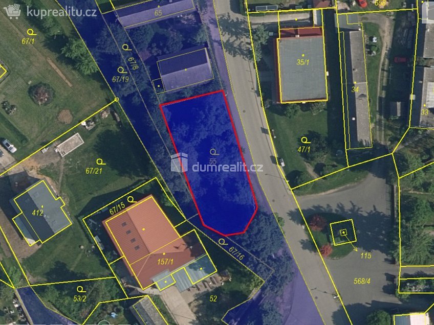 Prodej  stavebního pozemku 759 m^2 Semčice, Semčice 