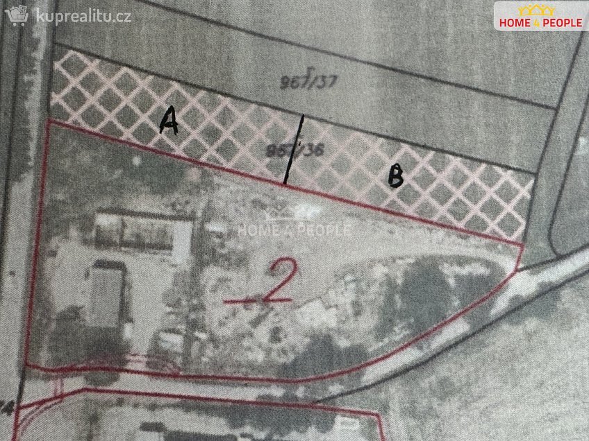 Prodej  stavebního pozemku 2261 m^2 Pražská, Vlachovo Březí 