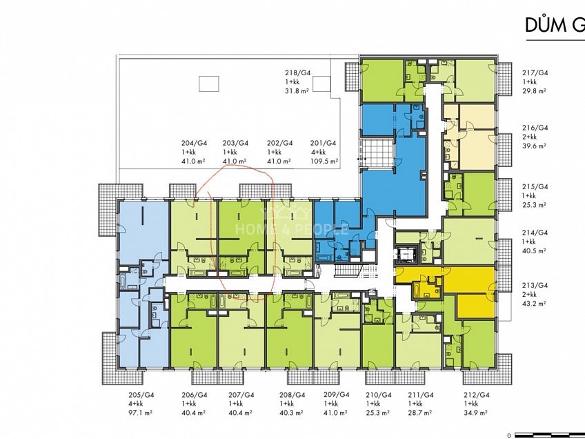 Prodej bytu 2+kk 41 m^2 Honzíkova, Praha-Dolní Měcholupy 