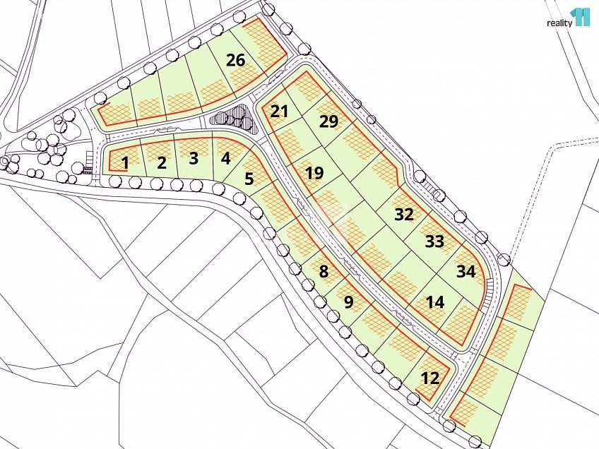 Prodej  stavebního pozemku 1057 m^2 Želiv, Želiv 