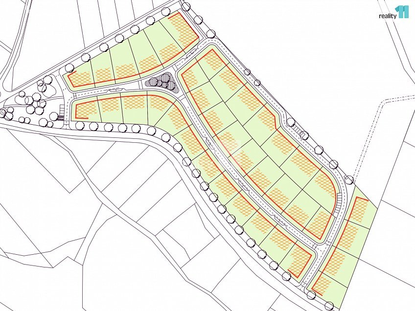 Prodej  stavebního pozemku 918 m^2 Želiv, Želiv 