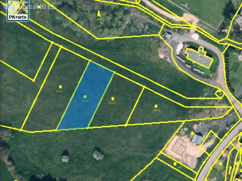 Prodej  stavebního pozemku 1246 m^2 Heřmanov, Heřmanov 