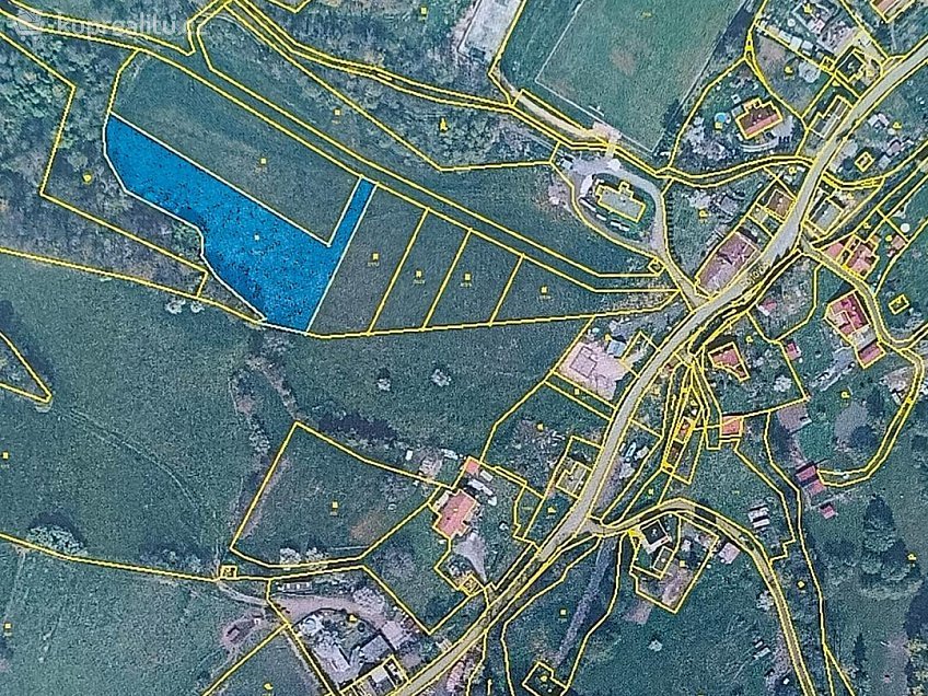 Prodej  stavebního pozemku 4280 m^2 Heřmanov, Heřmanov 