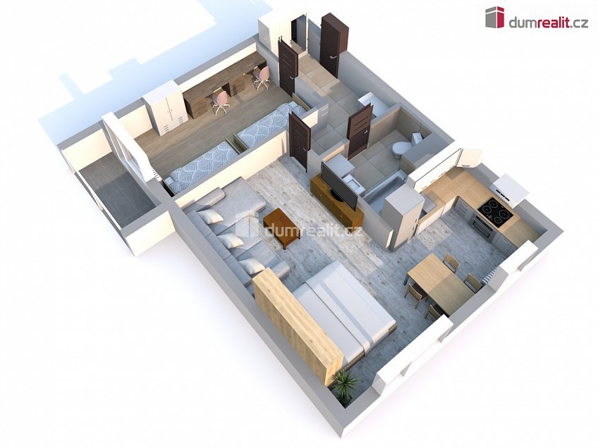 Prodej bytu 2+1 52 m^2 Kojetická, Neratovice 
