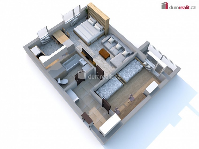 Prodej bytu 2+1 52 m^2 Kojetická, Neratovice 
