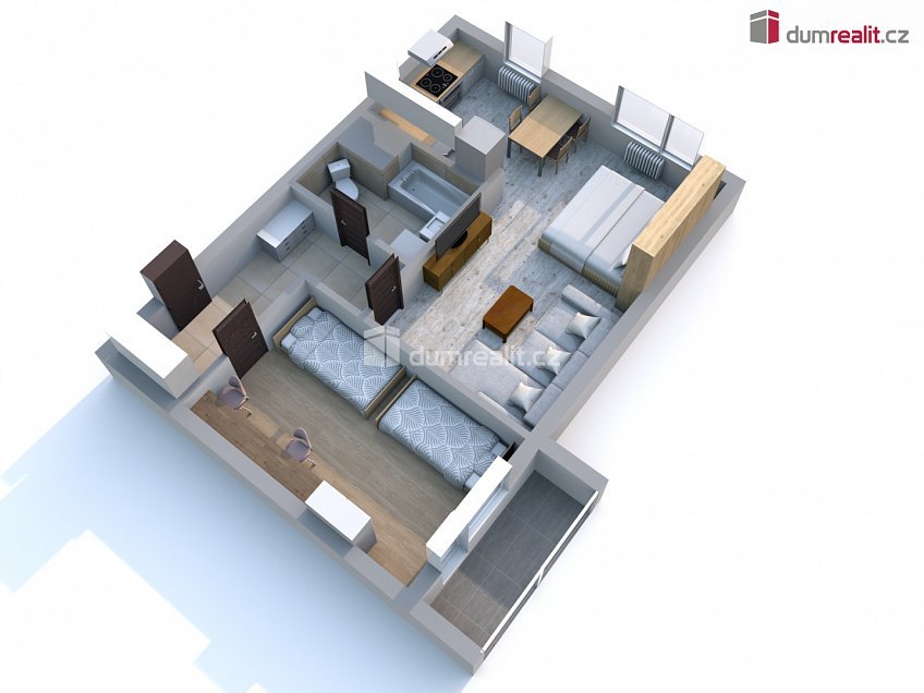 Prodej bytu 2+1 52 m^2 Kojetická, Neratovice 