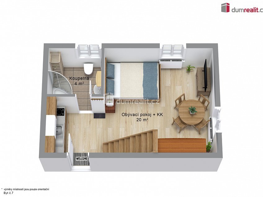 Prodej bytu 2+kk 41 m^2 Merklín, Merklín 
