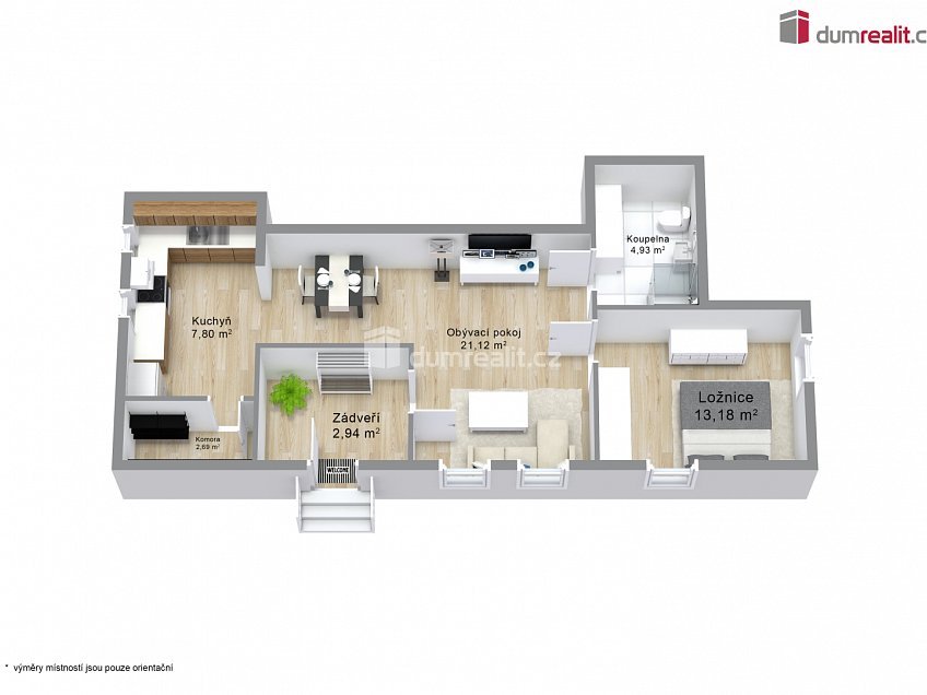 Prodej bytu 2+kk 52 m^2 Merklín, Merklín 